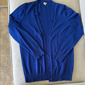 J. Crew women’s blue cardigan